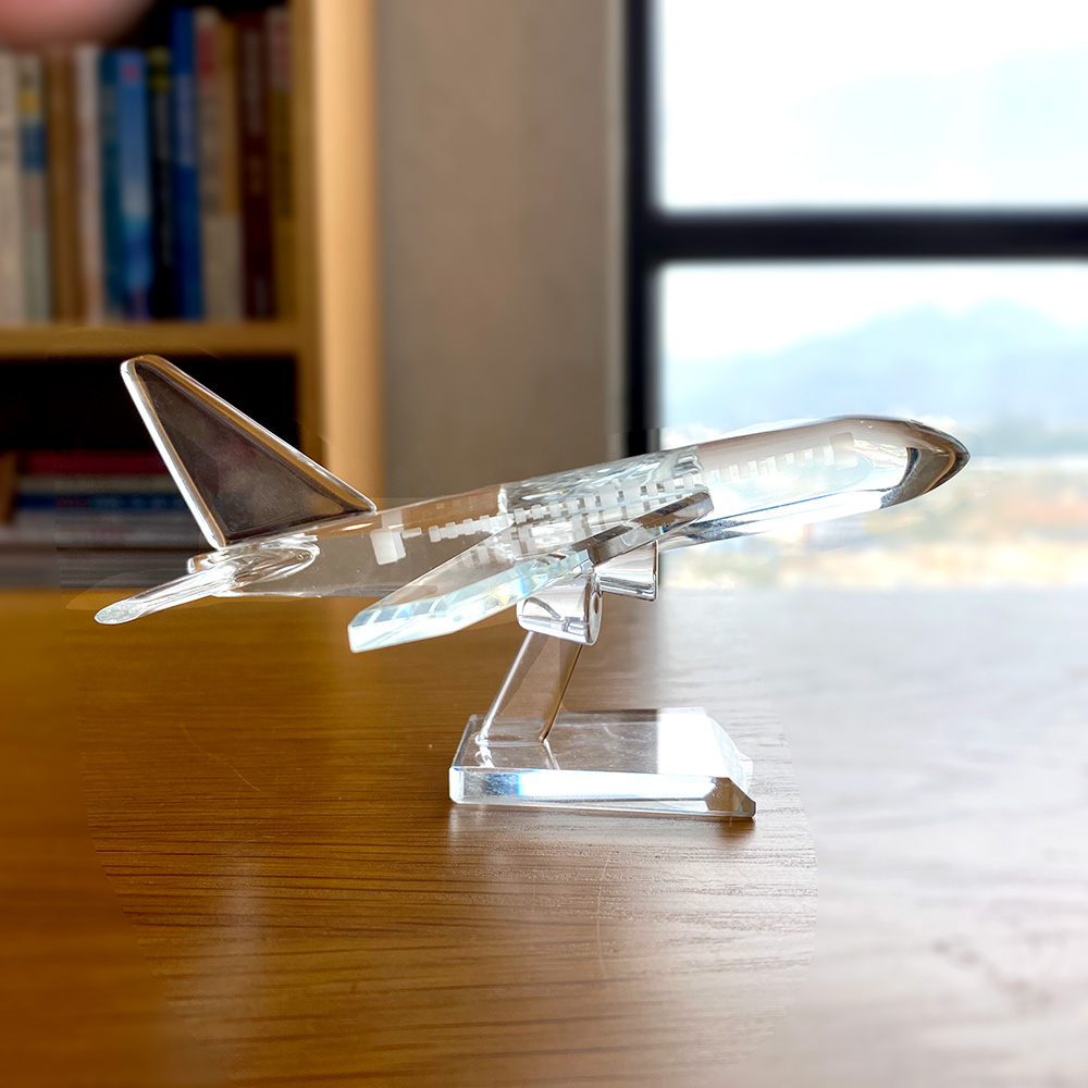 Clear Crystal Cute  Aircraft F - Paper Weight Crystal review and price