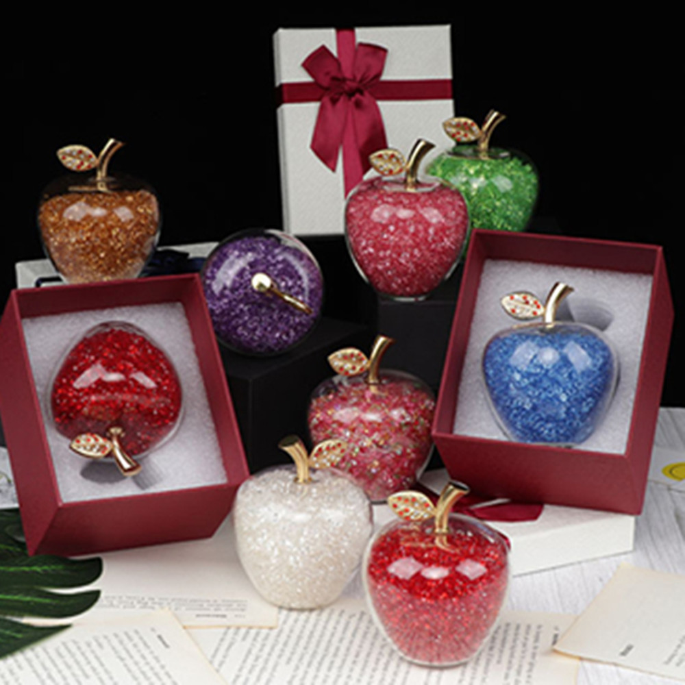 Colors Crystal Apple Paperweig - Paper Weight Crystal review and price